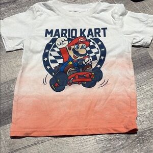 Hybrid Apparel Mario Kart Tee White and Orange